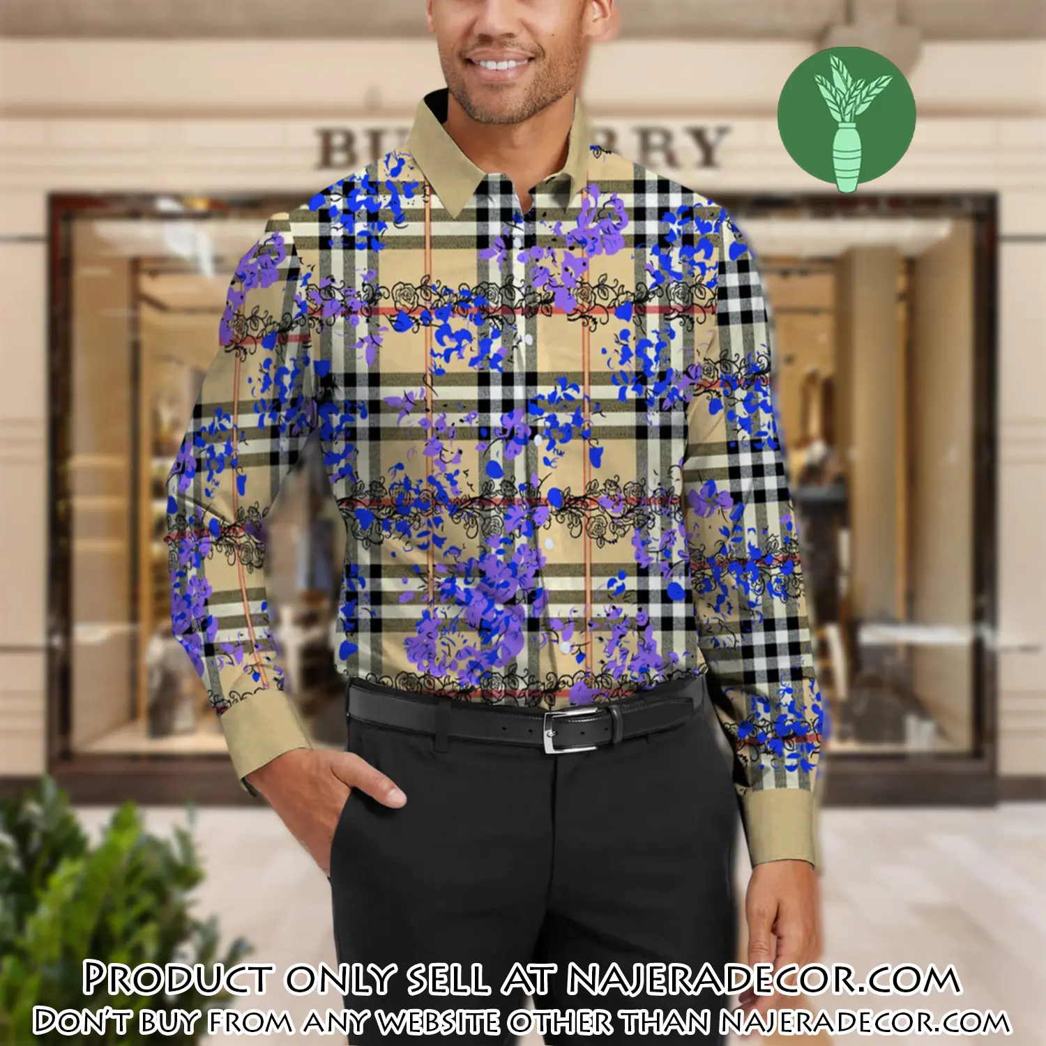 Burberry long sleeves button down shirt for elegant men lsb1002 njr3546586